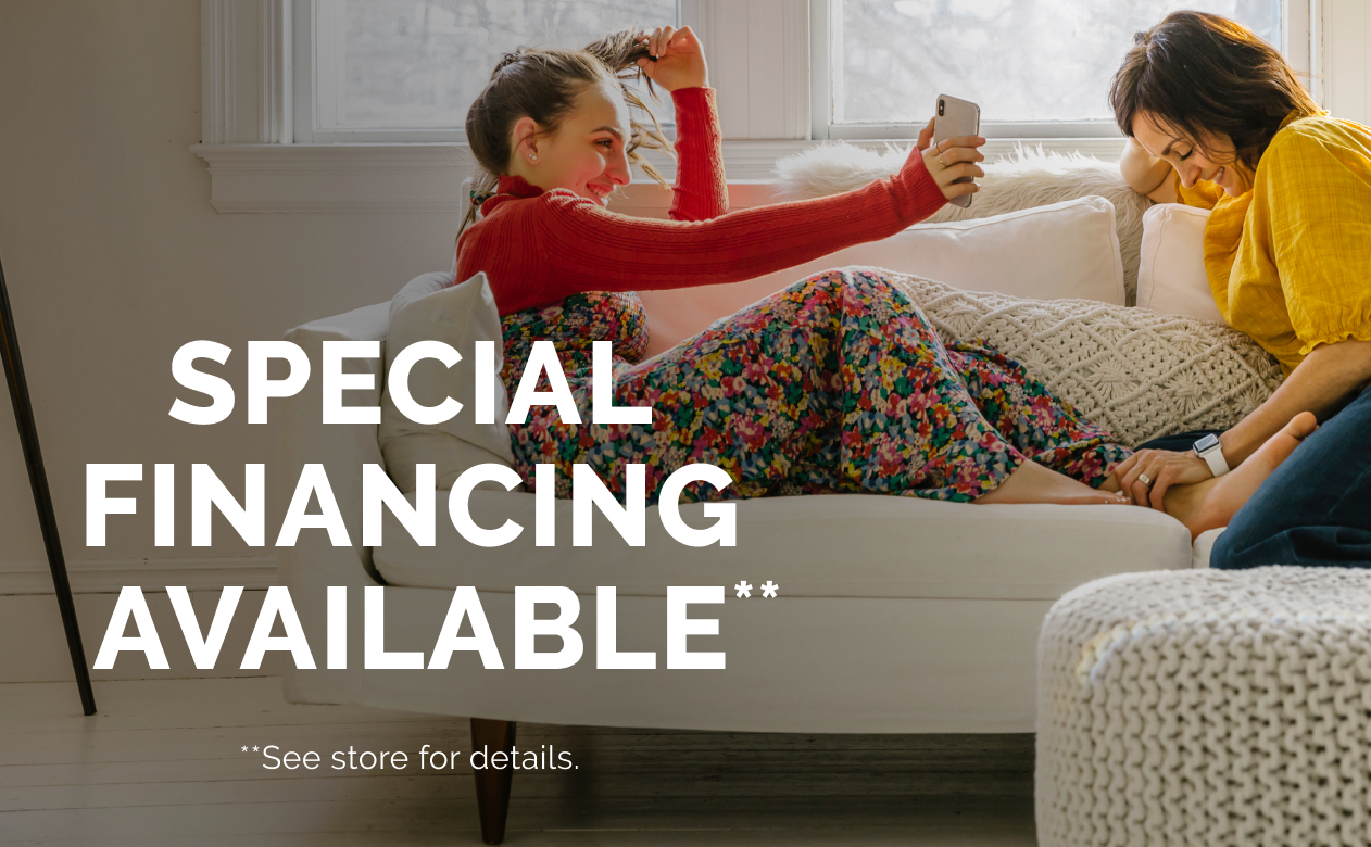 Special Financing Available, couple sitting on new floors